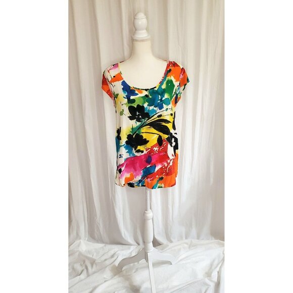 Jam's World Rainbow Abstract Symphony Daydreamer Shirt Top Women's Medium U.S.A. - Picture 1 of 13